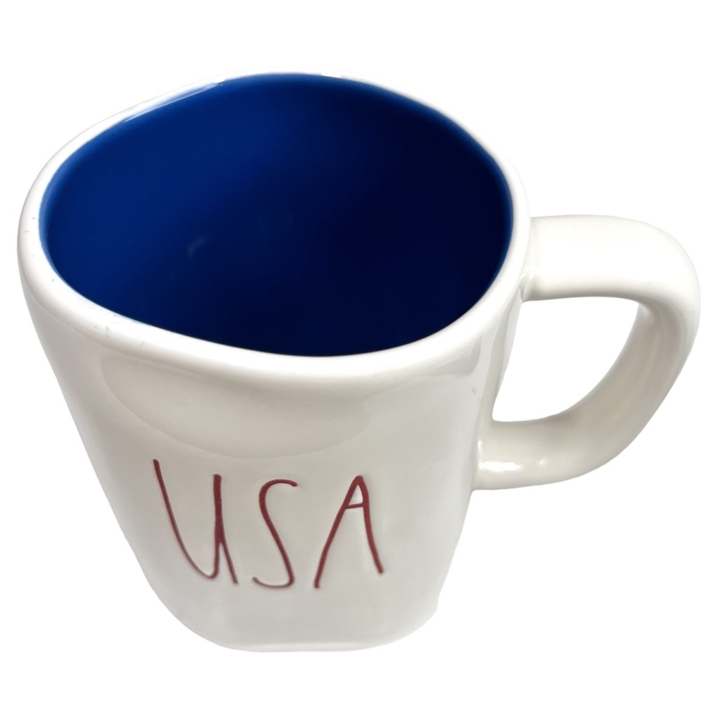 Rae Dunn “USA” Red White & Blue Mug Coffee Cup -213-‎